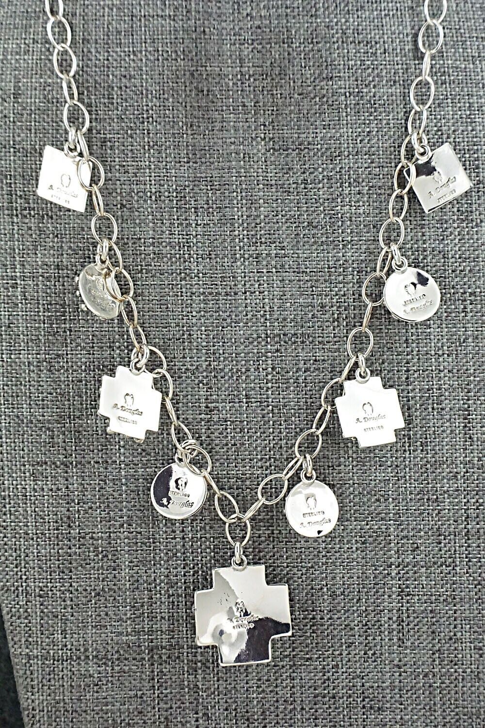 Coral & Sterling Silver Necklace - Akee Douglas