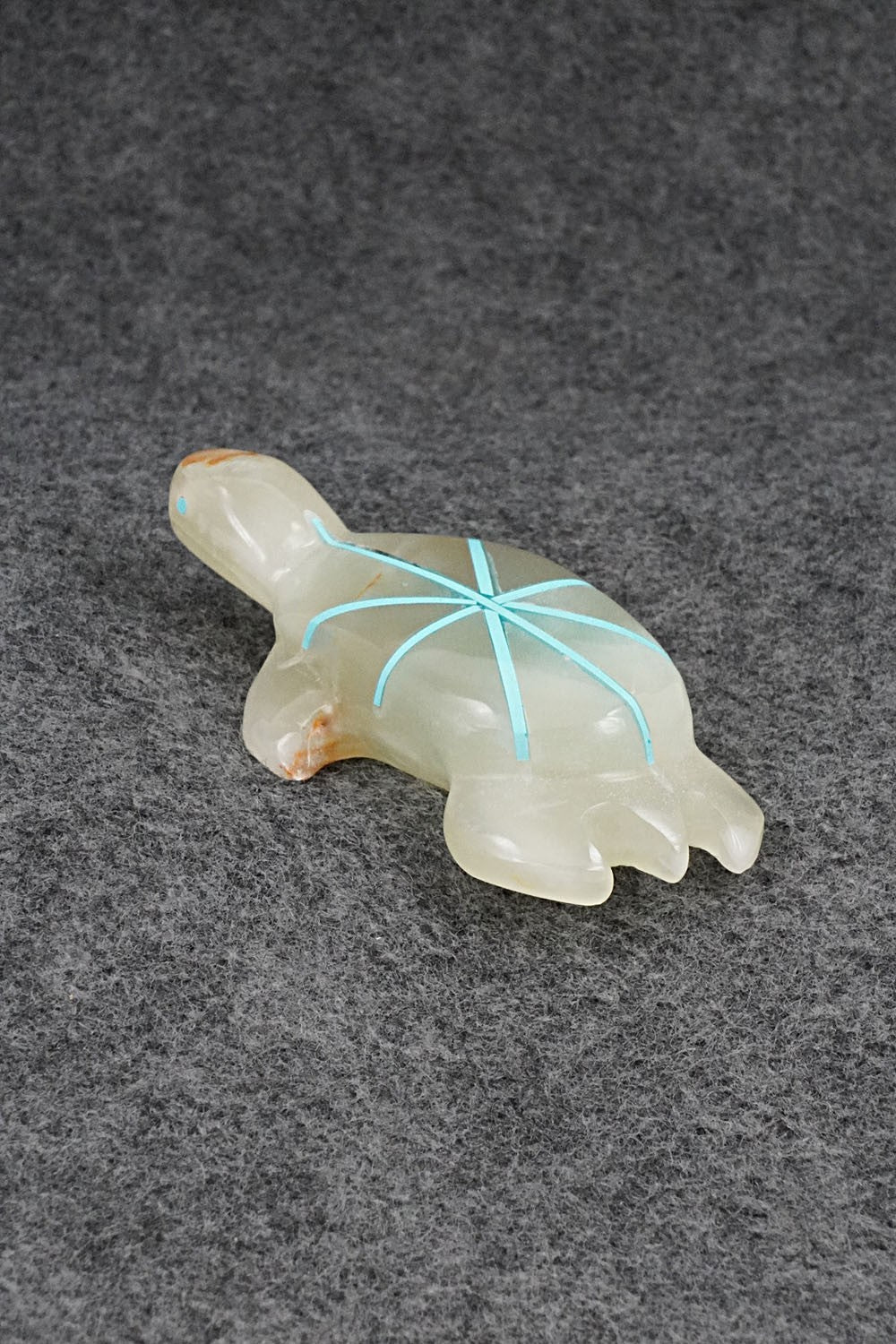 Turtle Zuni Fetish Carving - Kenric Laiwakete