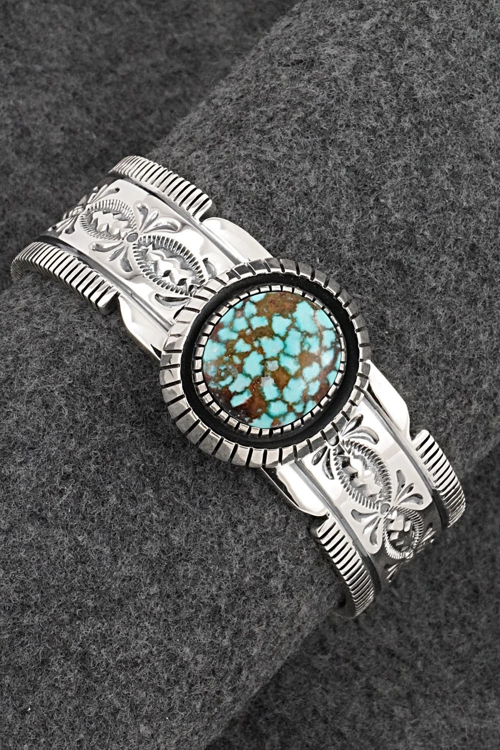 Turquoise & Sterling Silver Bracelet - Mark Yazzie