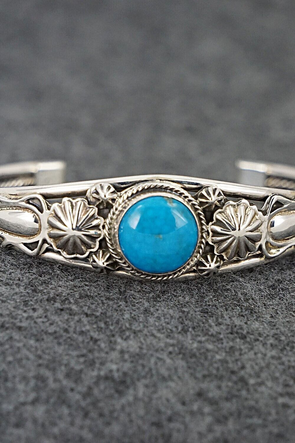 Turquoise & Sterling Silver Bracelet - Raymond Delgarito