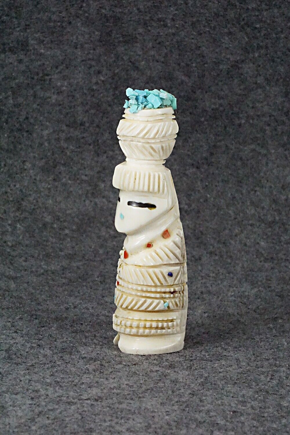 Corn Maiden Zuni Fetish Carving - Carl Etsate