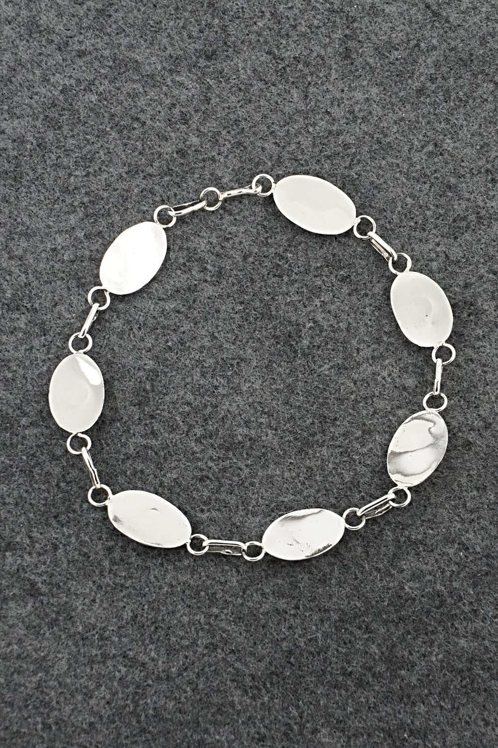 Turquoise & Sterling Silver Link Bracelet - David Morgan