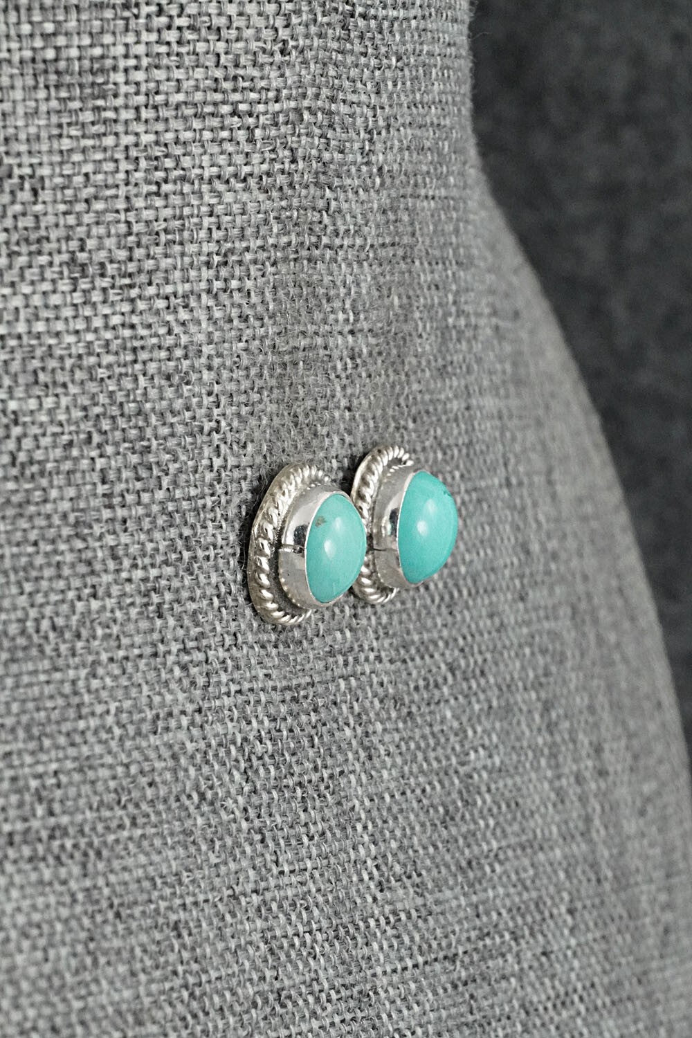 Turquoise & Sterling Silver Earrings - Byron Begay