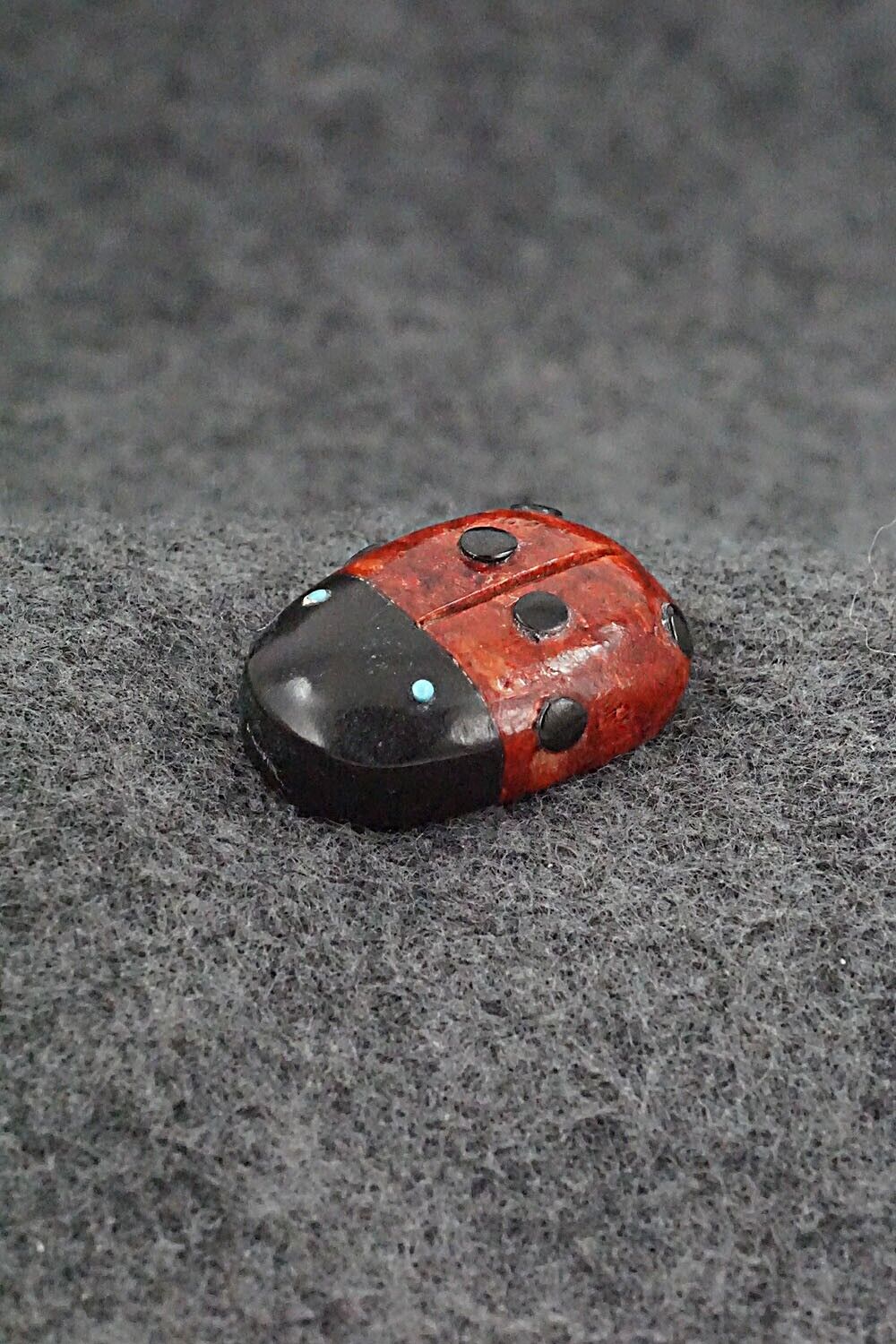 Ladybug Zuni Fetish Carving - Reynold Lunasee