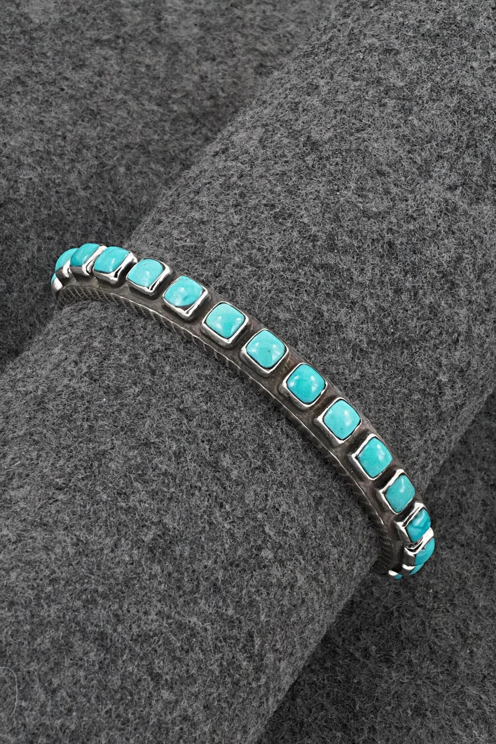 Turquoise & Sterling Silver Bracelet - Ernest Rangel