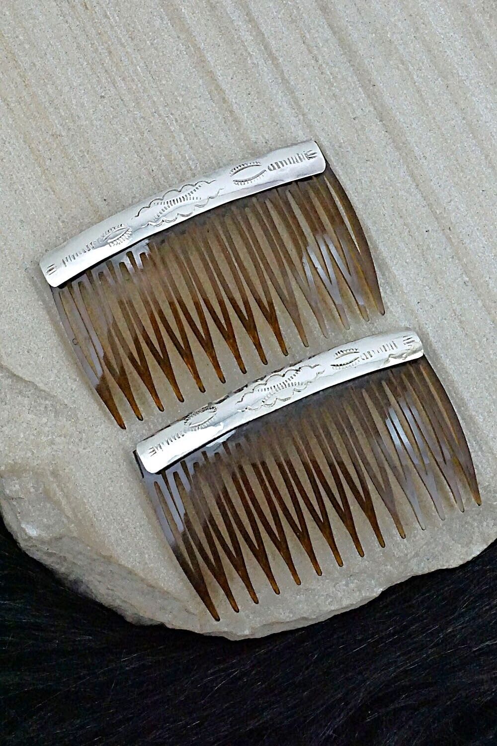 Sterling Silver Hair Combs - Randall Dalgai