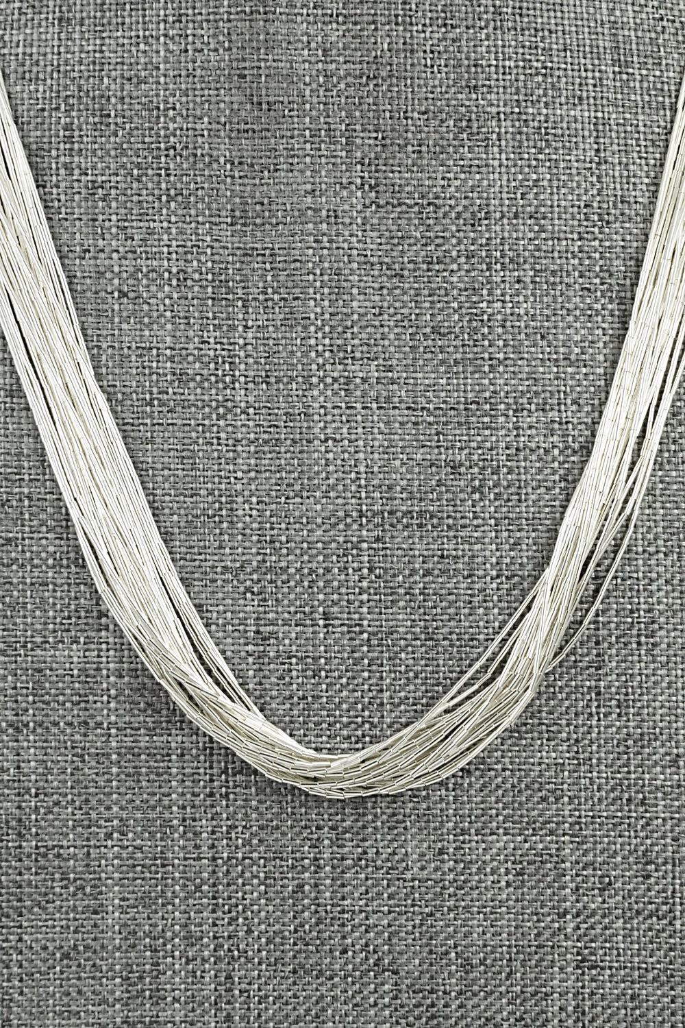 Liquid Silver Necklace - Sterling Silver 24"