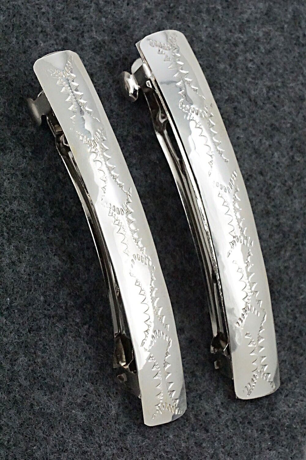 Sterling Silver Hair Barrettes - Randall Dalgai