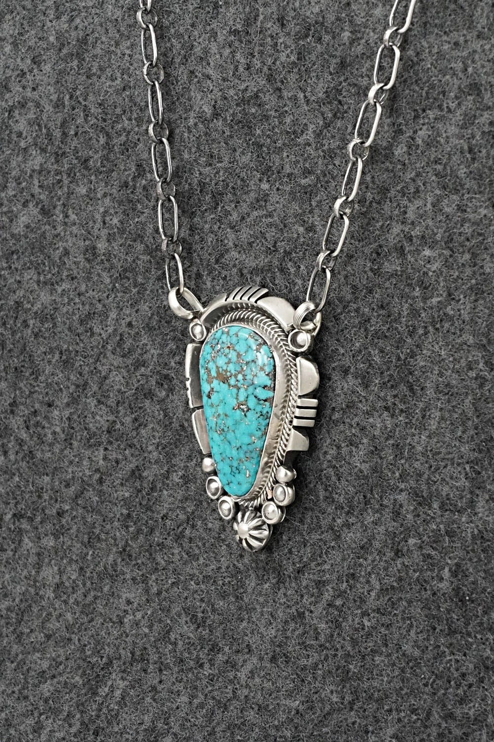 Turquoise & Sterling Silver Necklace - Daniel Benally