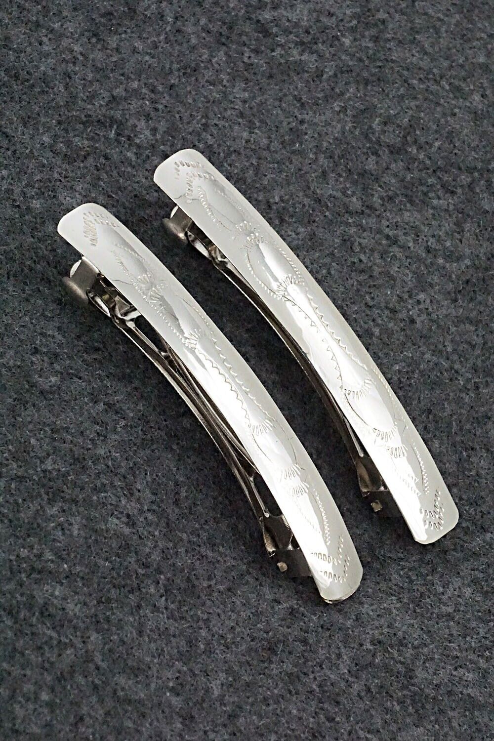 Sterling Silver Hair Barrettes - Randall Dalgai