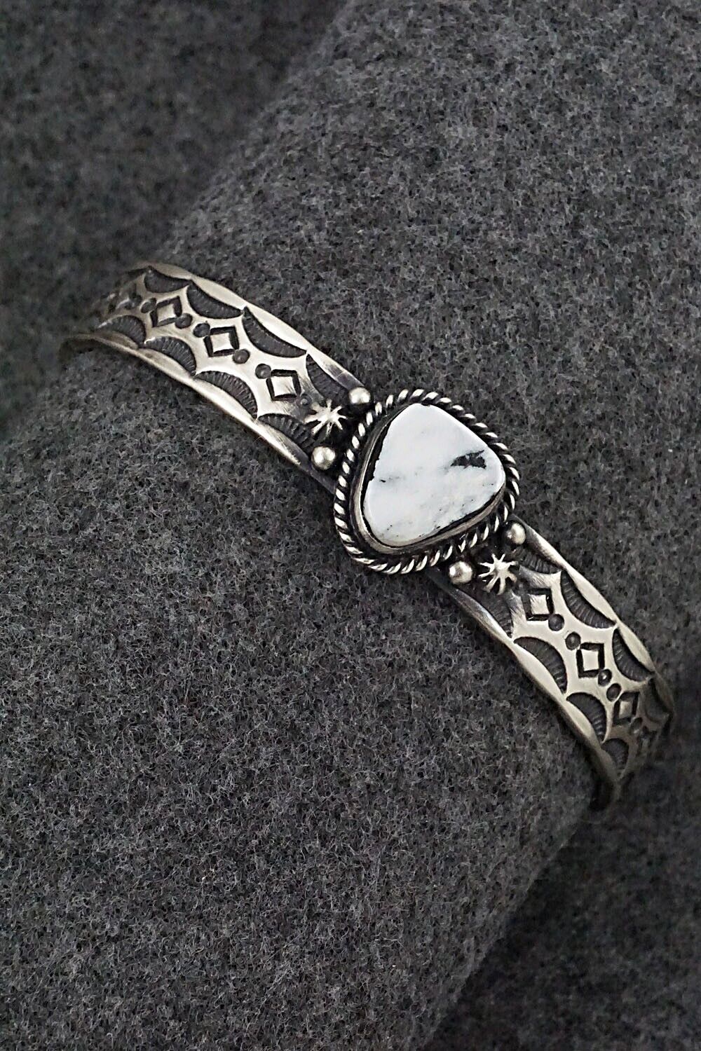 White Buffalo & Sterling Silver Bracelet - Mike Thompson