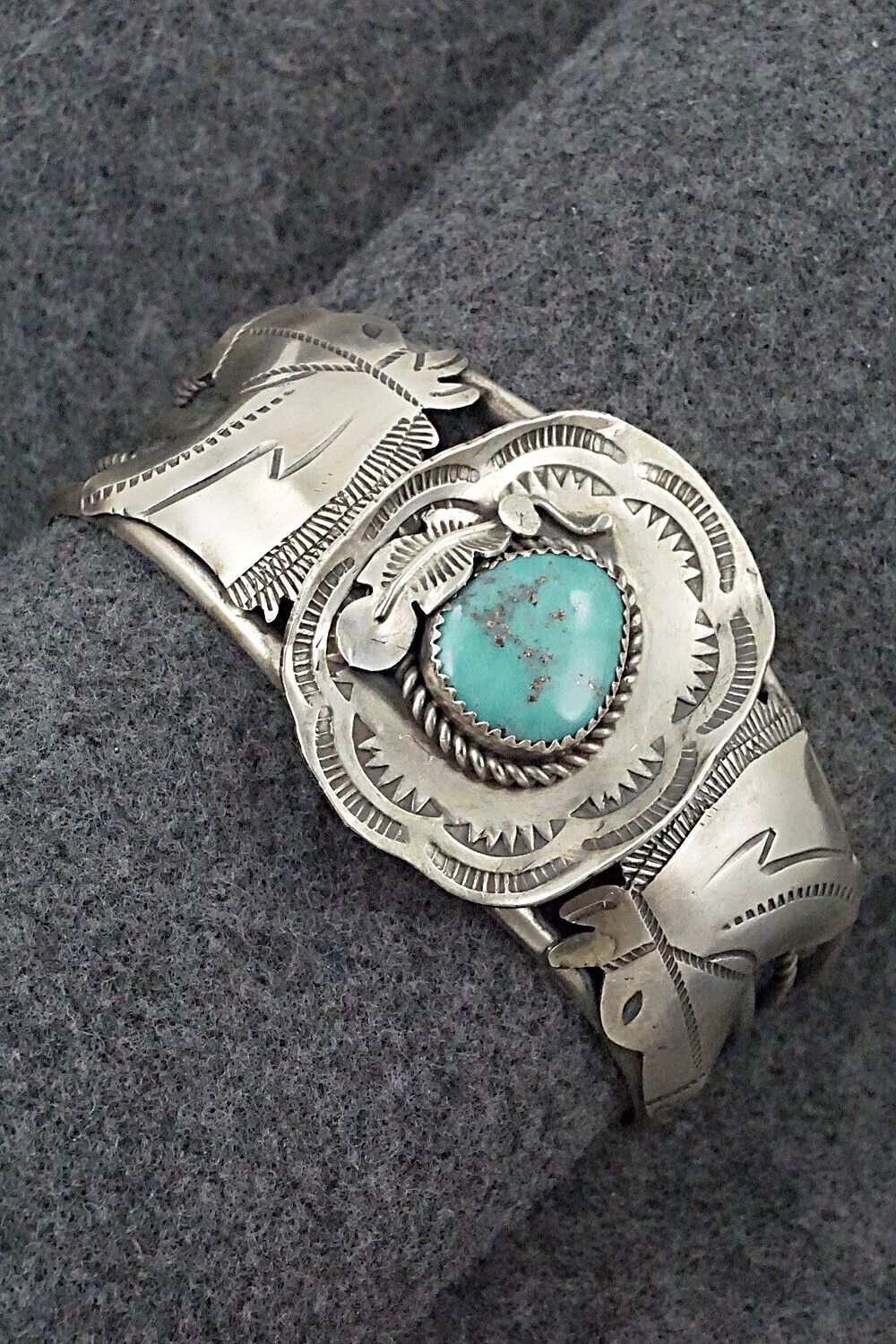 Turquoise & Sterling Silver Bracelet - Tim Yazzie