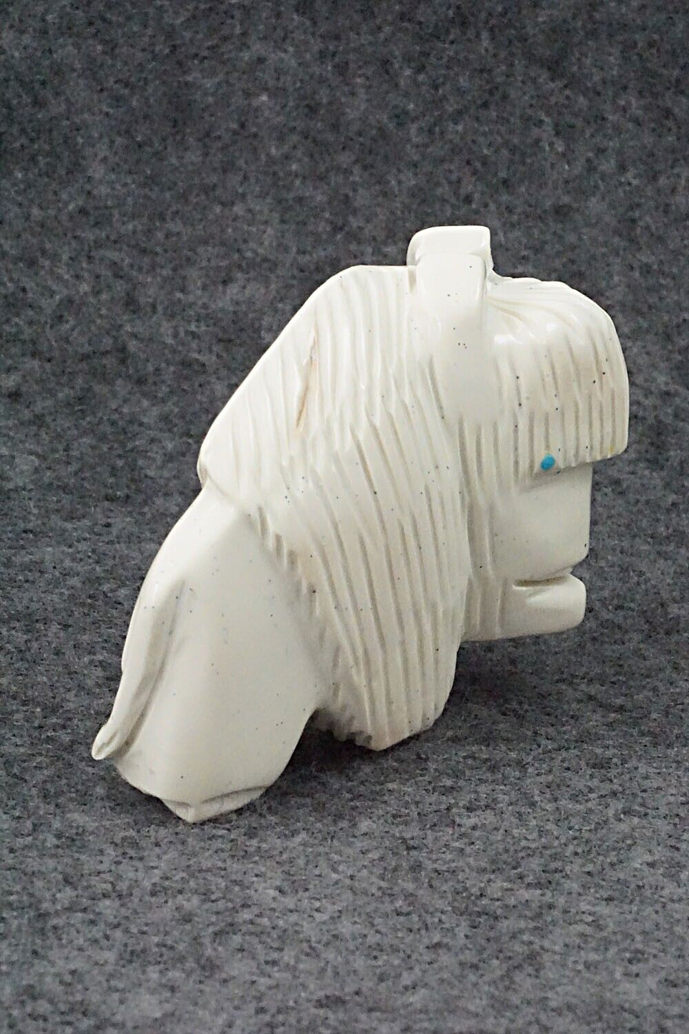 Buffalo Zuni Fetish Carving - Gilbert Lonjose