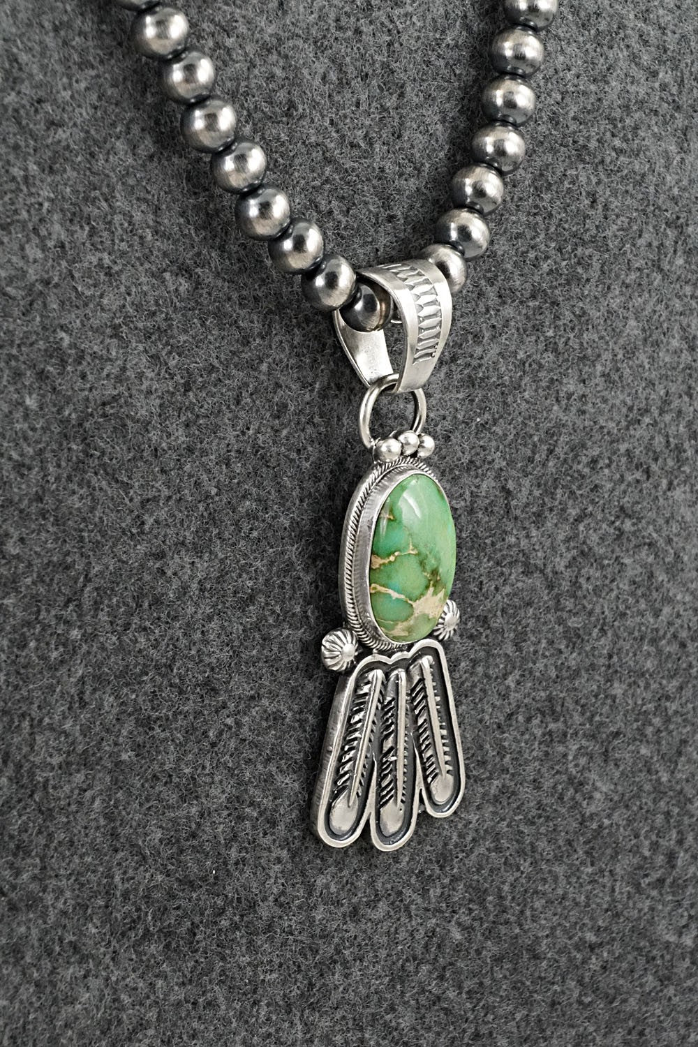 Turquoise & Sterling Silver Necklace - Verley Betone