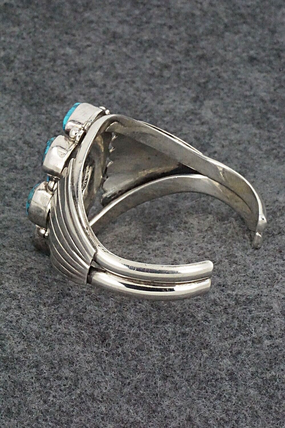 Turquoise and Sterling Silver Bracelet - Ted Brea