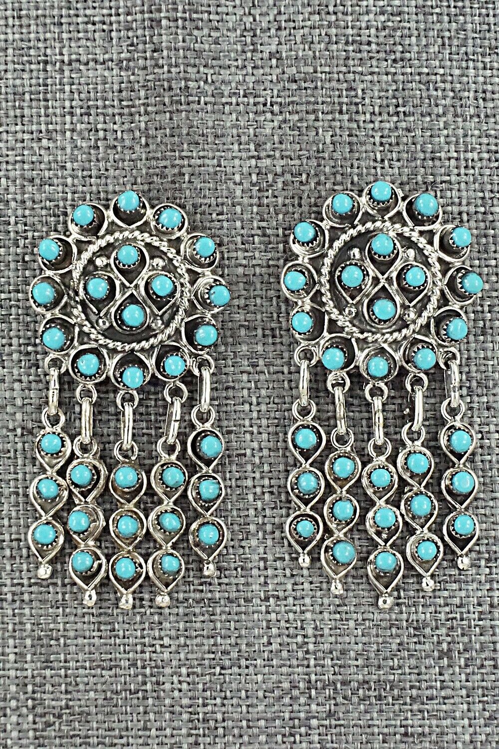 Turquoise & Sterling Silver Earrings - Wayne Johnson