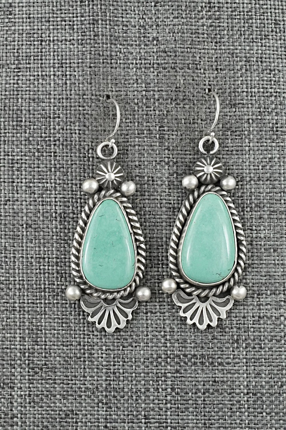 Turquoise & Sterling Silver Earrings - Michael Calladitto