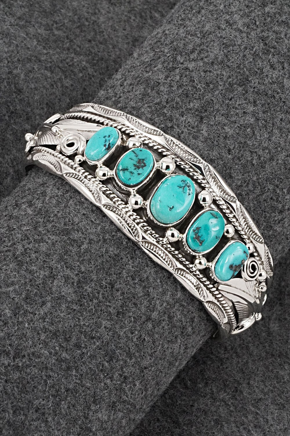 Turquoise & Sterling Silver Bracelet - Darrell Morgan