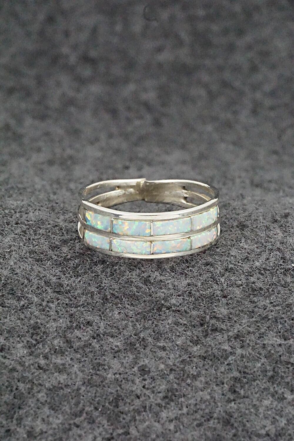 Opalite & Sterling Silver Ring - Claresse Kylestewa - Size 9.75