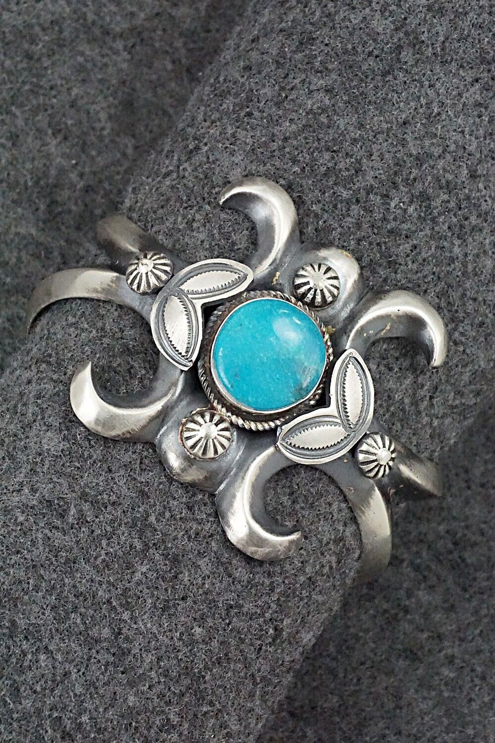 Turquoise & Sterling Silver Bracelet - Henry Morgan