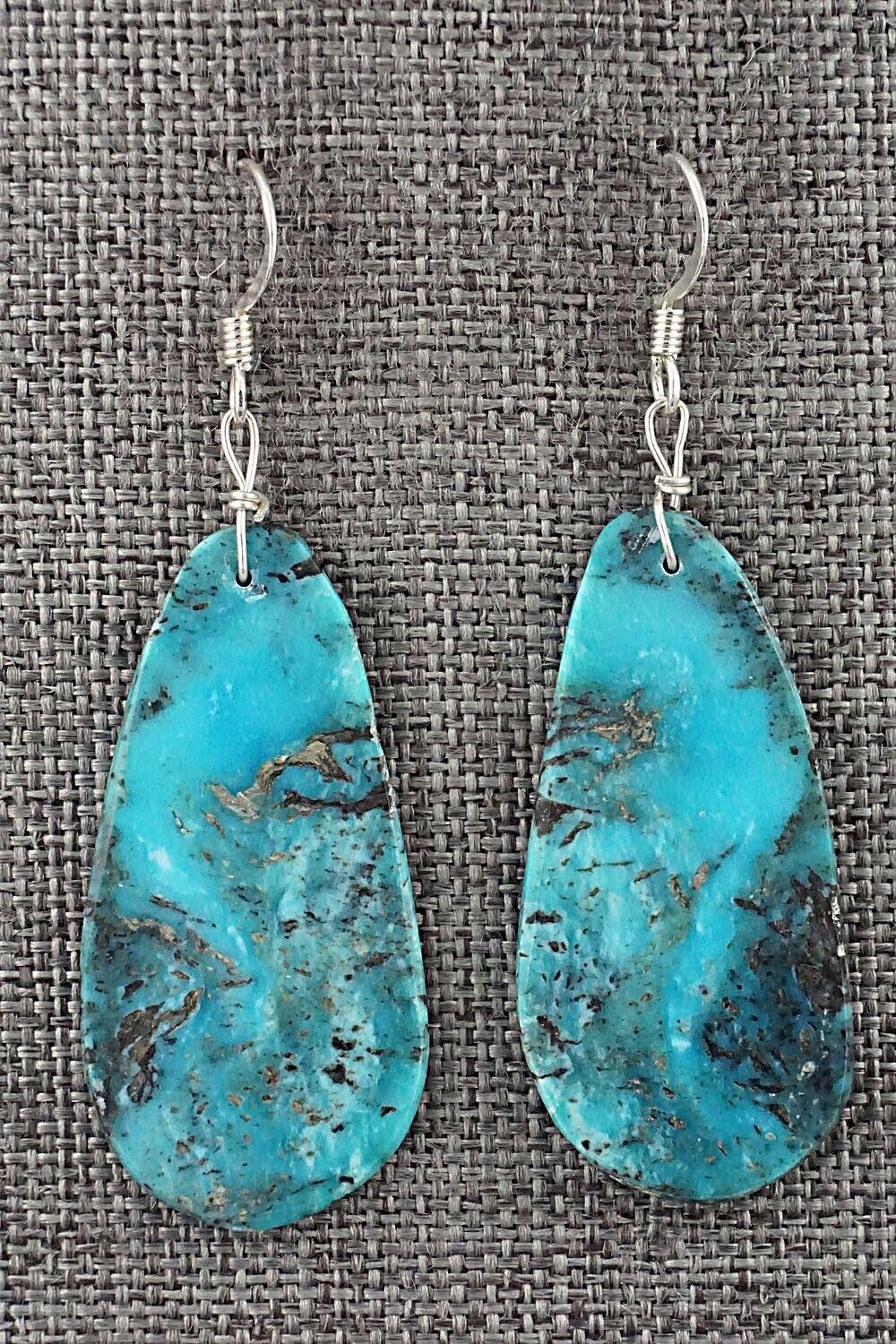 Turquoise & Sterling Silver Earrings - Joe Garcia