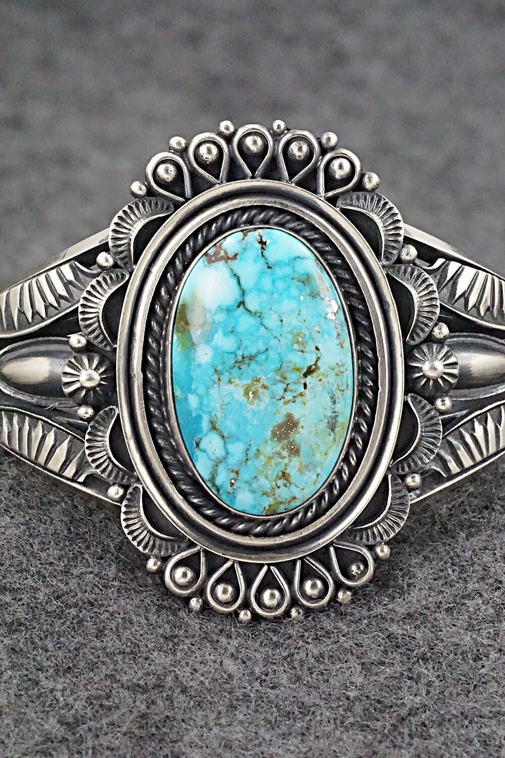 Turquoise & Sterling Silver Bracelet - Derrick Gordon