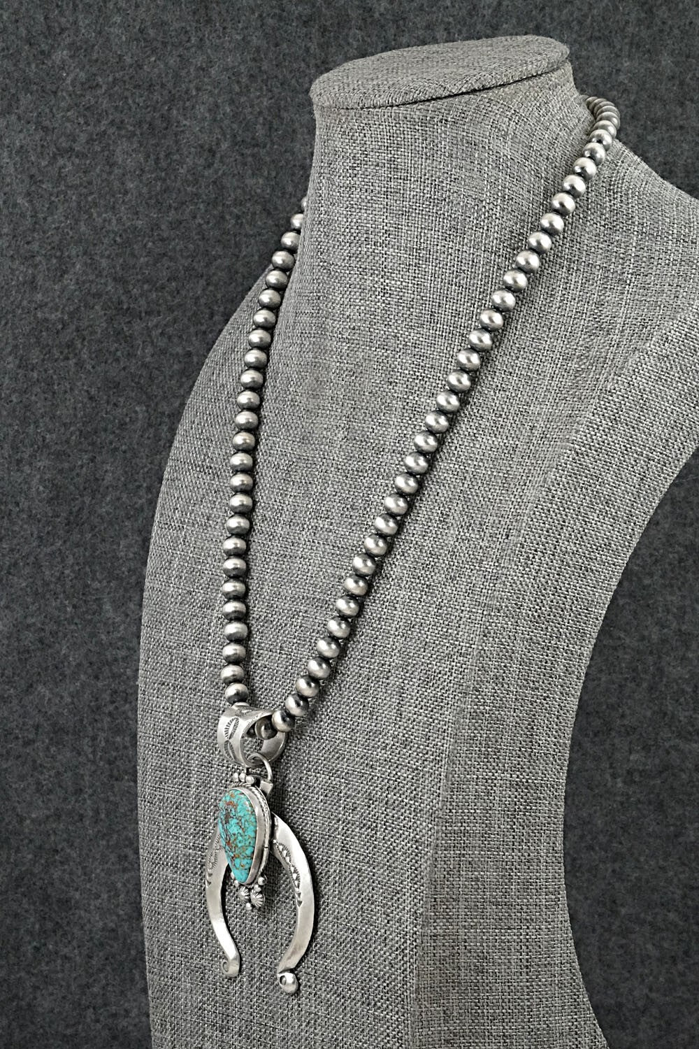 Turquoise & Sterling Silver Necklace - Samuel Yellowhair