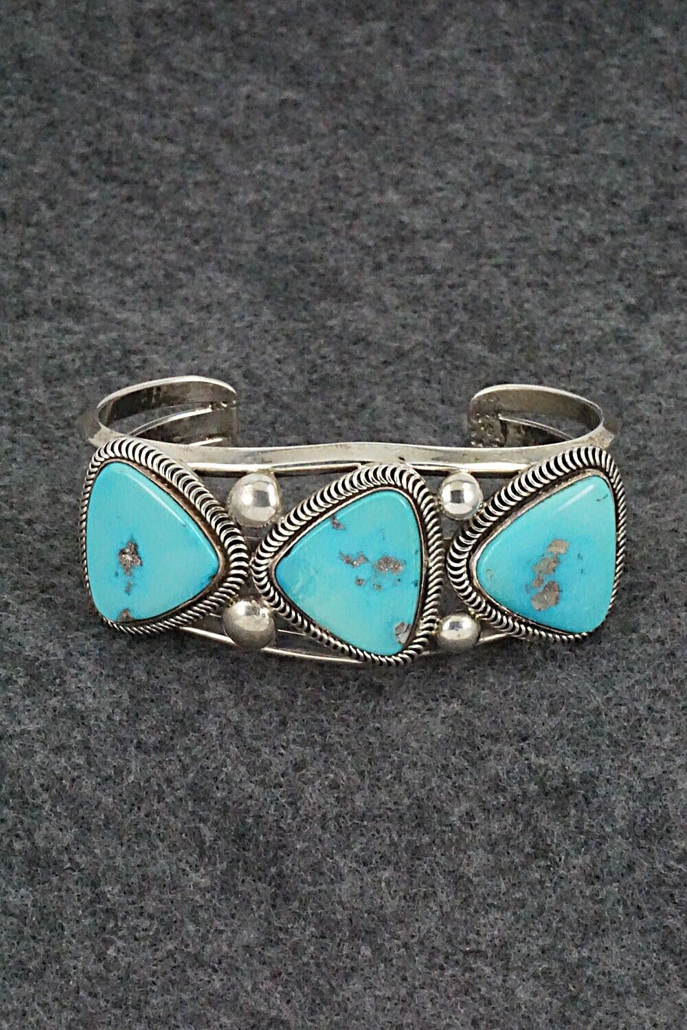 Turquoise and Sterling Silver Bracelet - Derrick Gordon