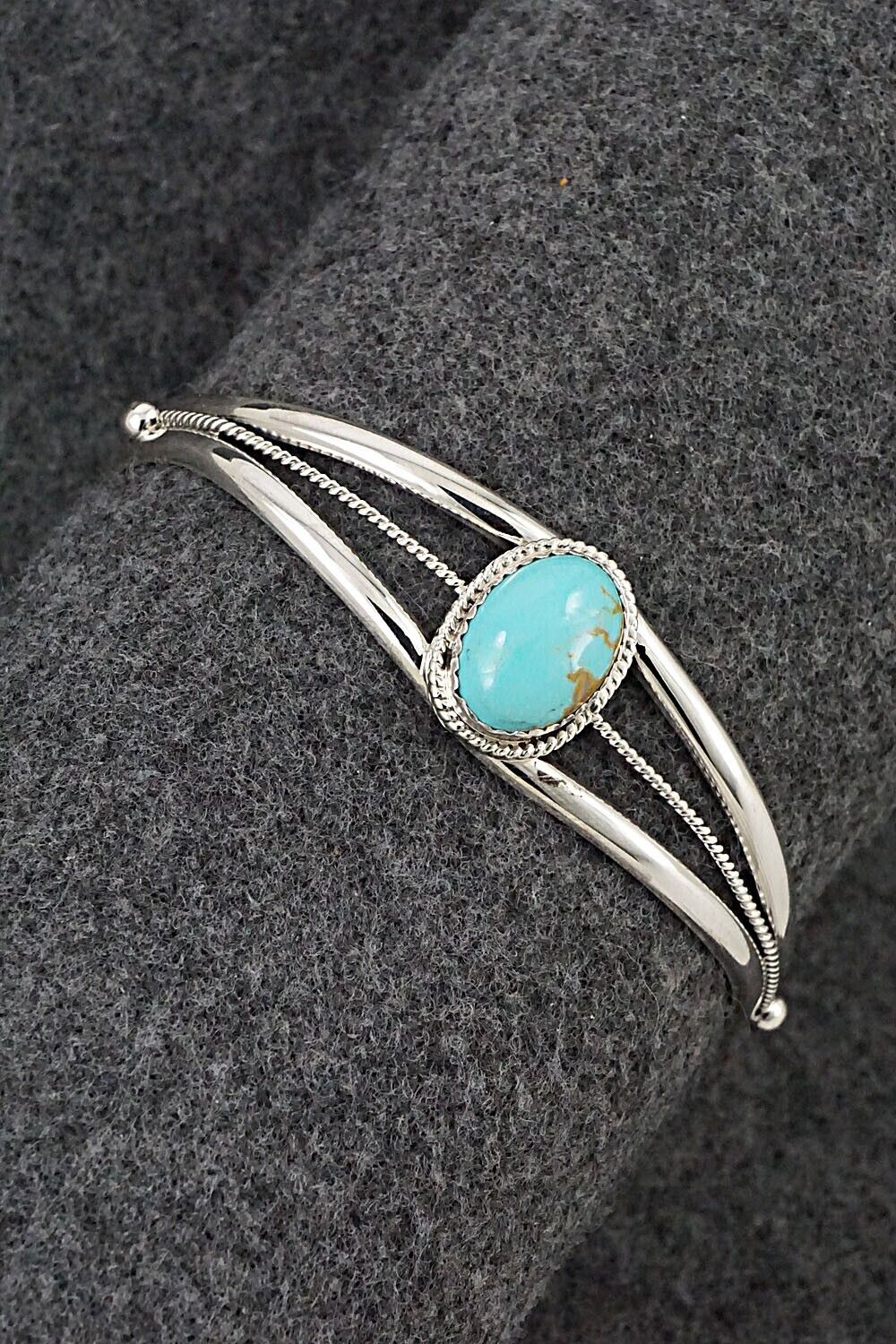 Turquoise & Sterling Silver Bracelet - Alice Rose Saunders