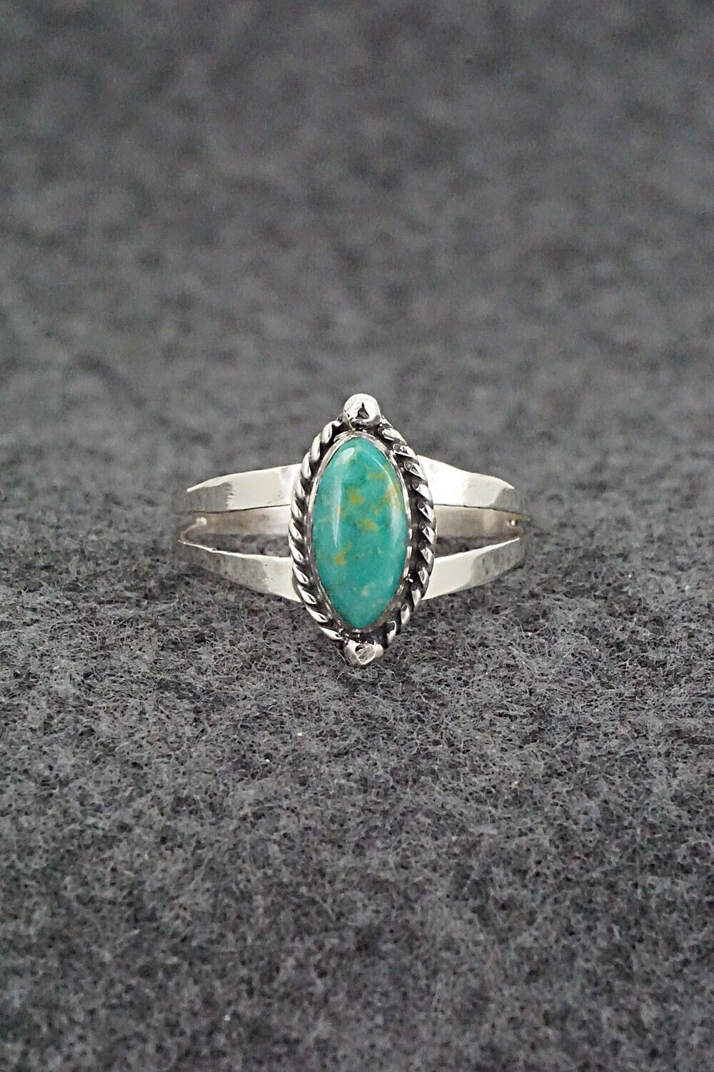 Turquoise & Sterling Silver Ring - Alice Rose Saunders - Size 9