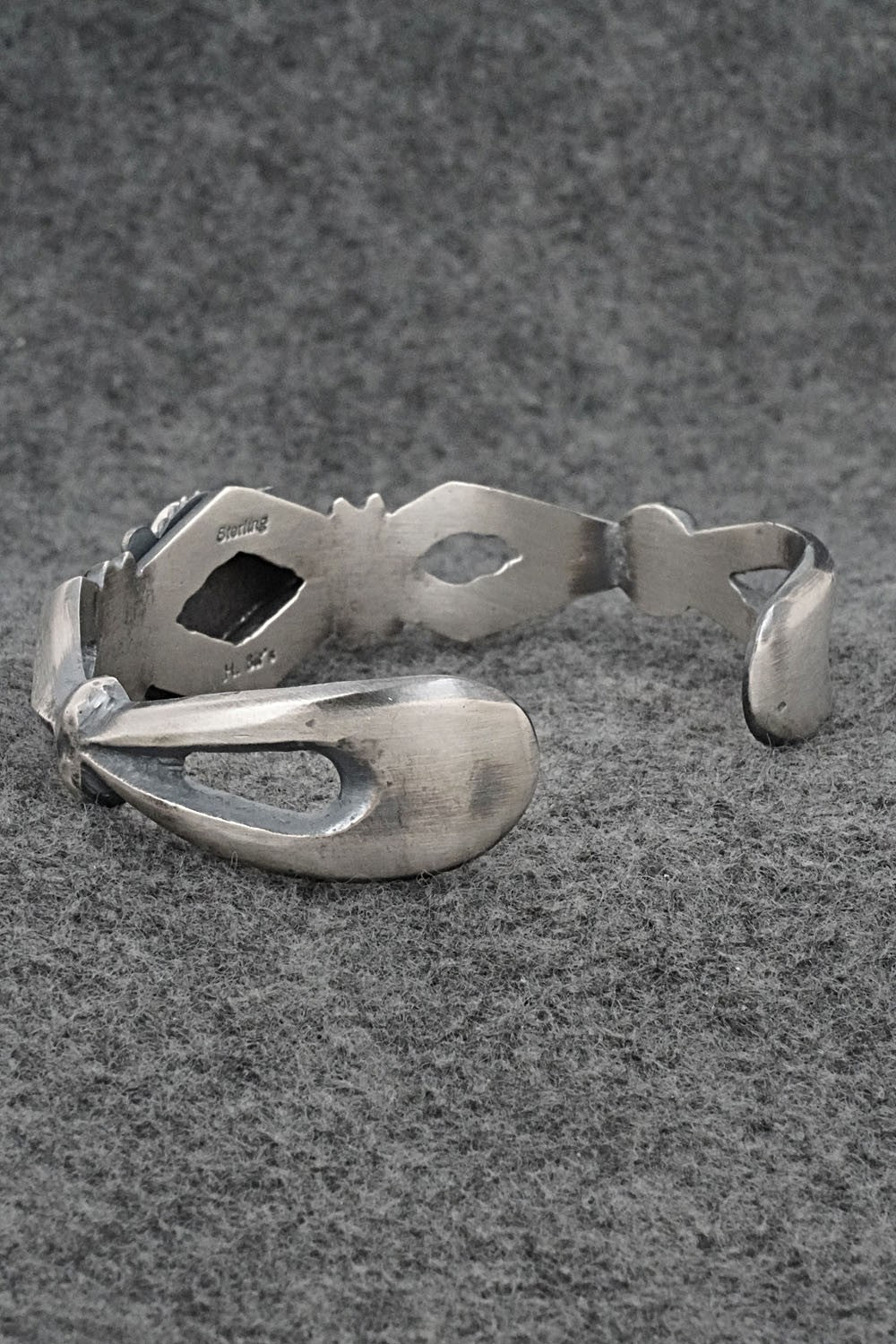 Turquoise & Sterling Silver Bracelet - Harrison Bitsue