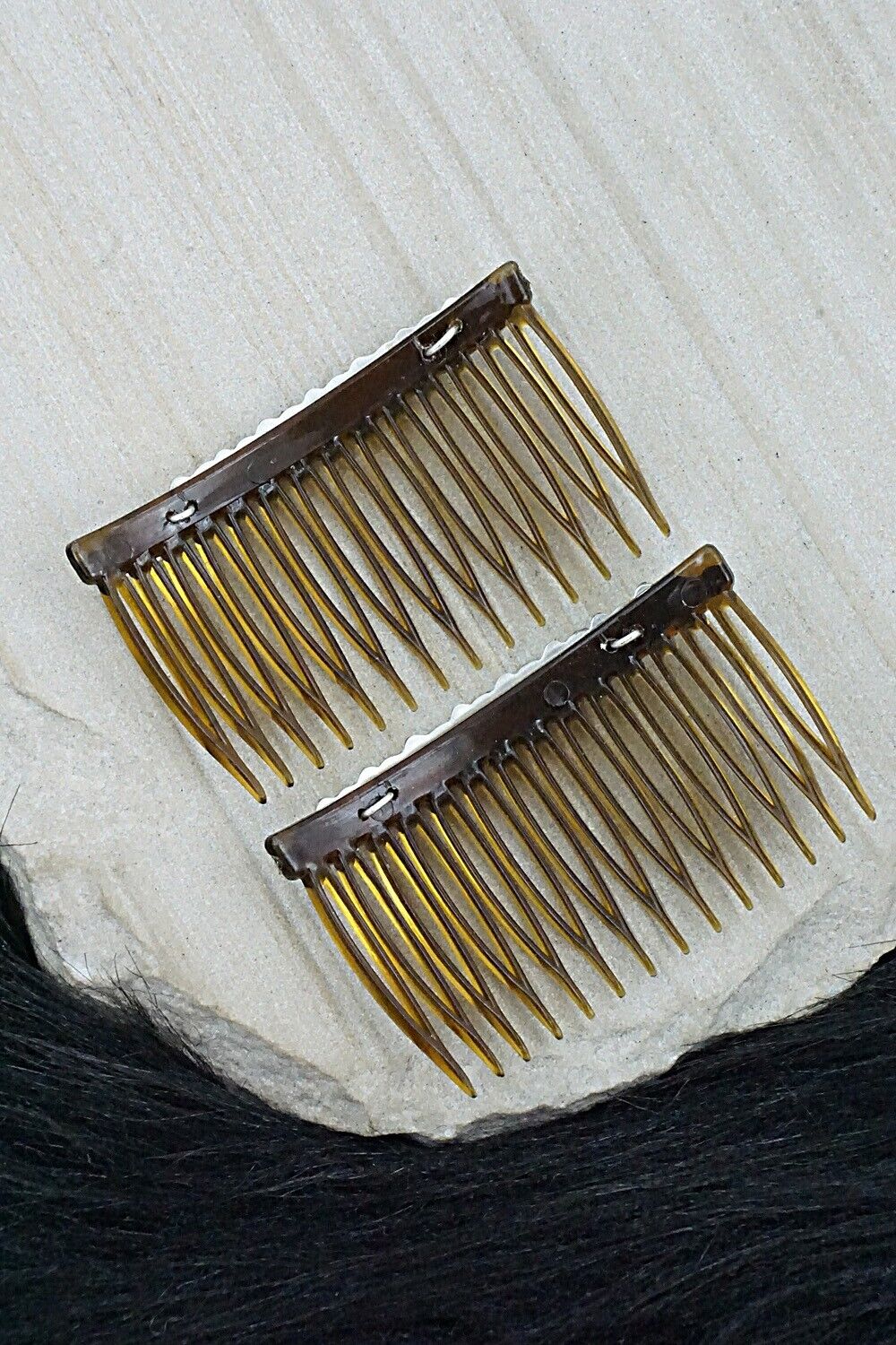 Turquoise & Sterling Silver Hair Combs - Martin Muskett