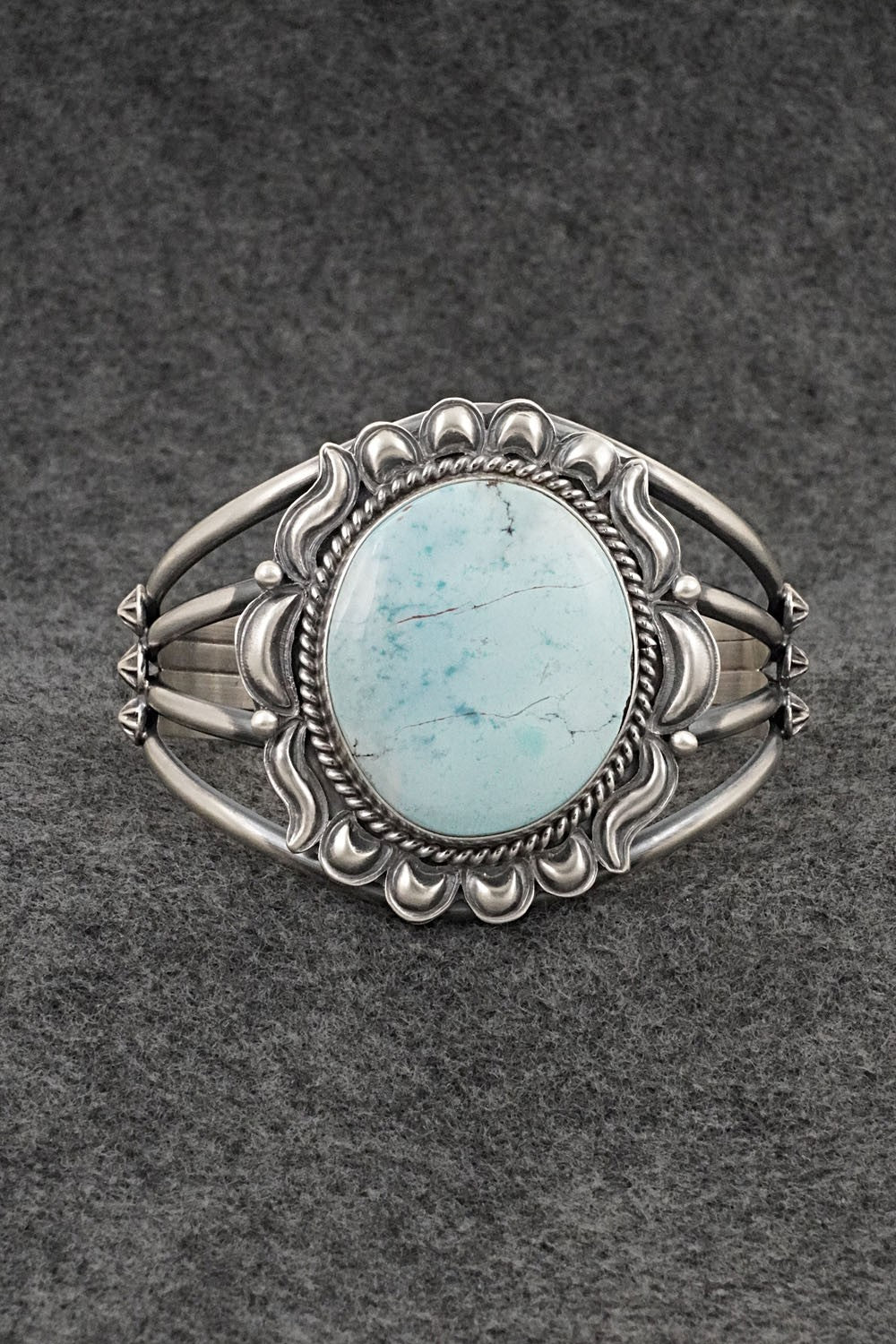 Turquoise & Sterling Silver Bracelet - Raymond Delgarito