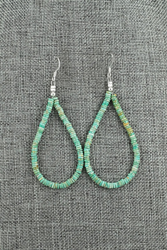 Turquoise & Sterling Silver Earrings - Doreen Jake
