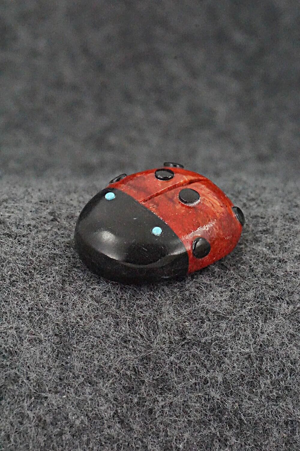 Ladybug Zuni Fetish Carving - Reynold Lunasee
