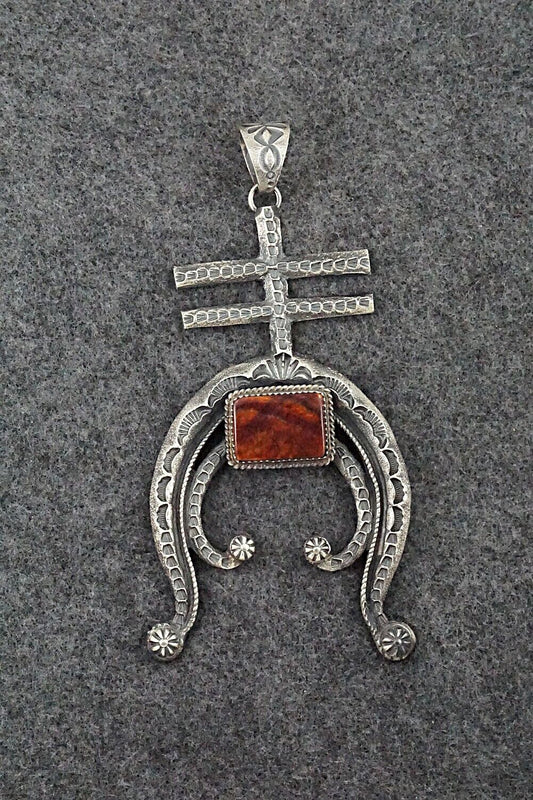 Spiny Oyster & Sterling Silver Pendant - Kevin Billah