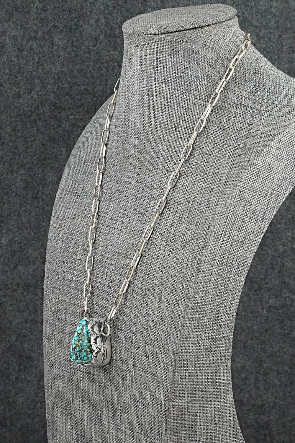 Turquoise & Sterling Silver Necklace - Randy Boyd
