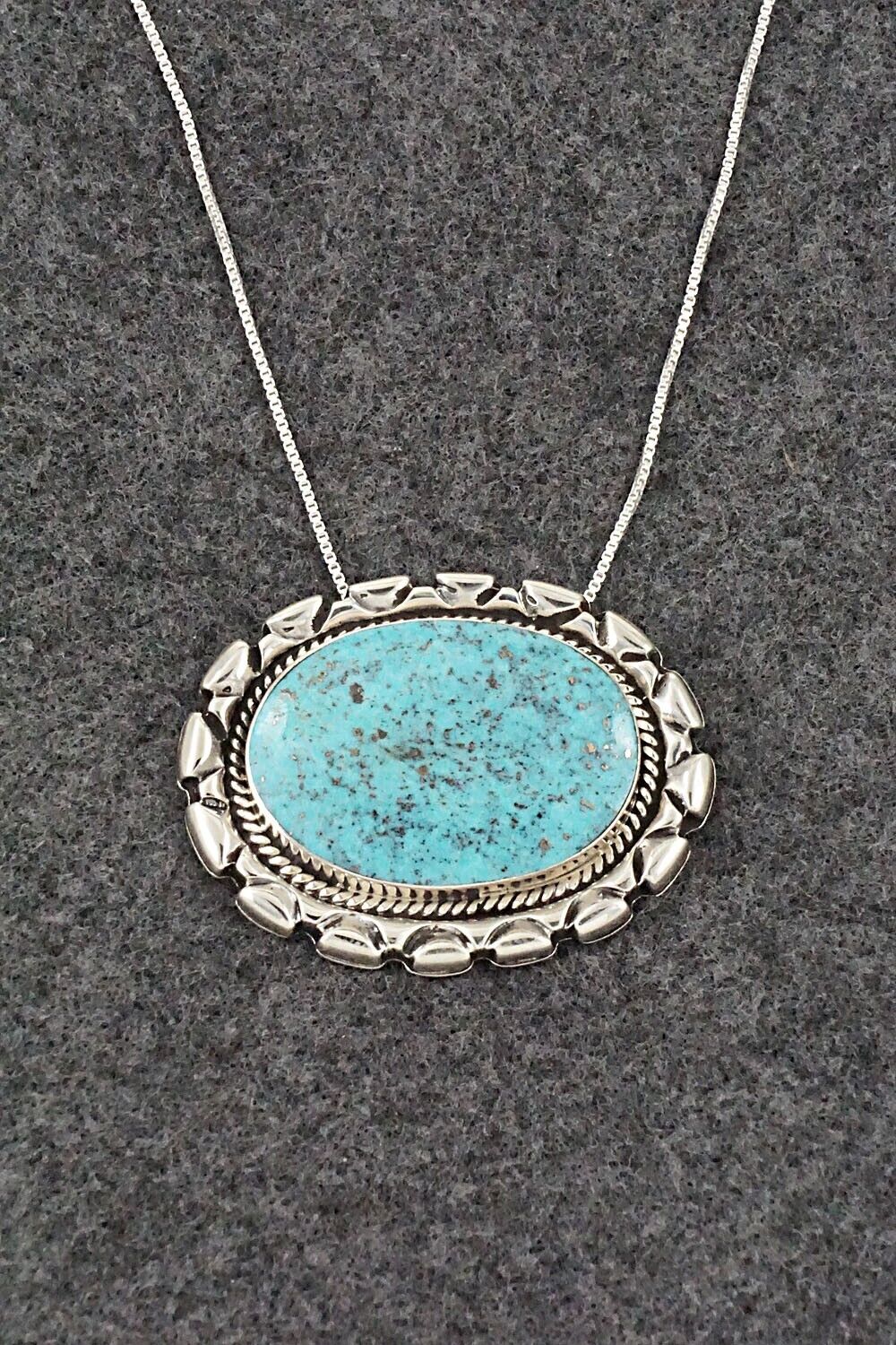 Turquoise & Sterling Silver Necklace - Jimson Belin