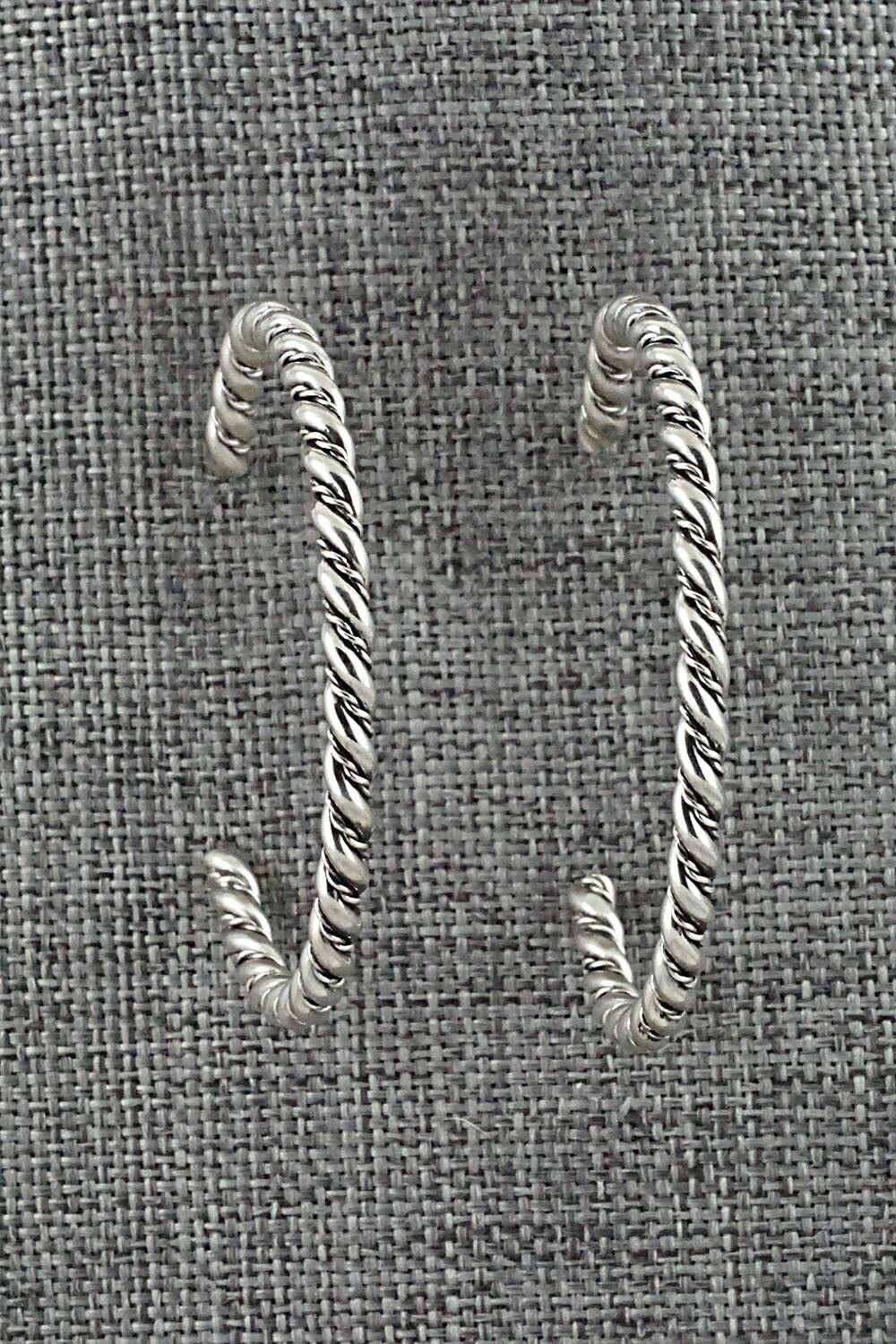 Sterling Silver Hoop Earrings - Elaine Tahe