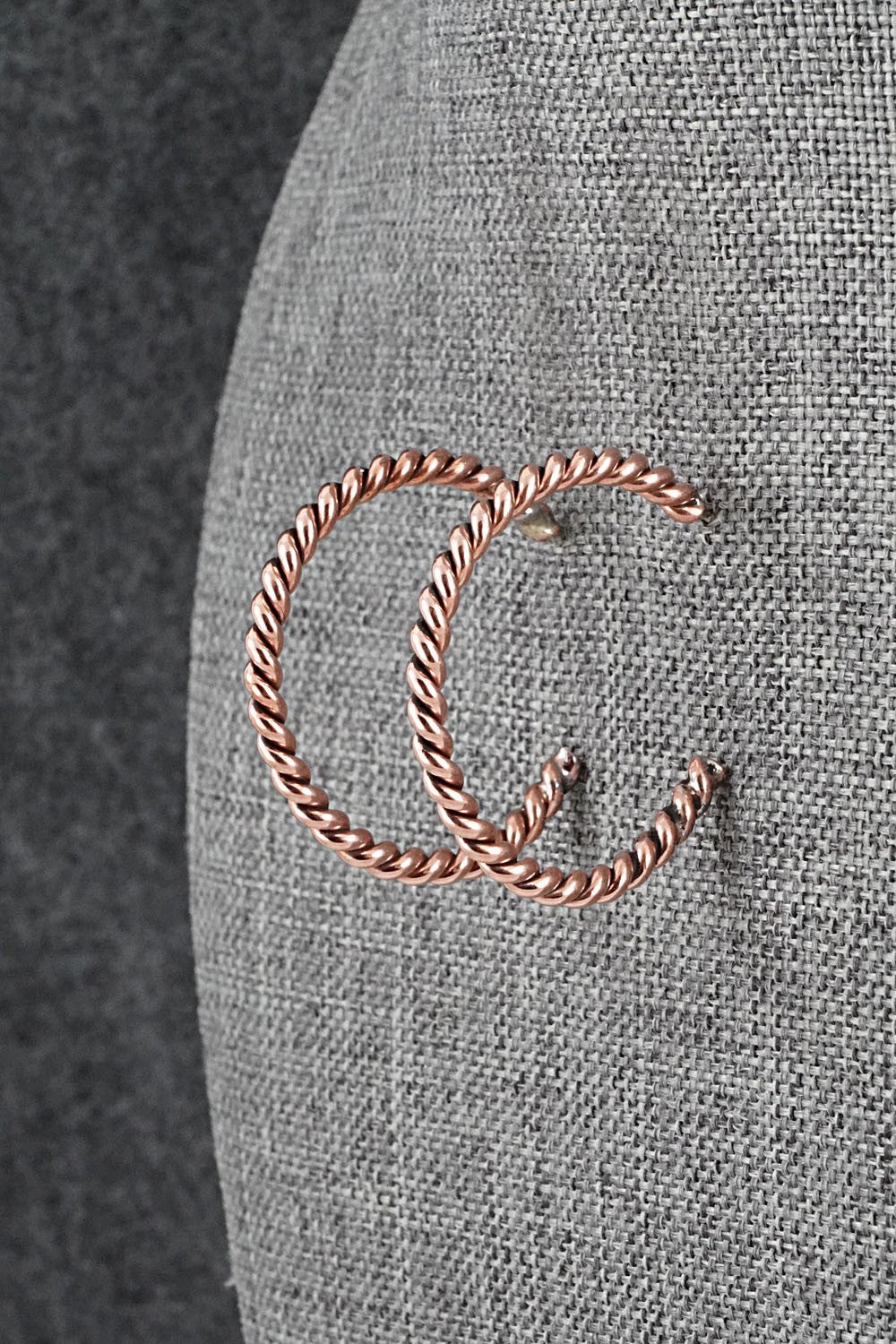Copper Hoop Earrings - Elaine Tahe