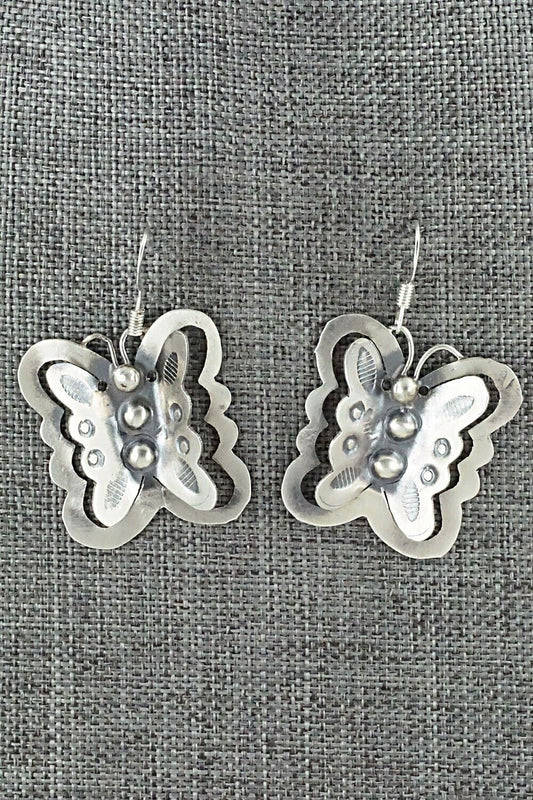 Sterling Silver Earrings - Tim Yazzie