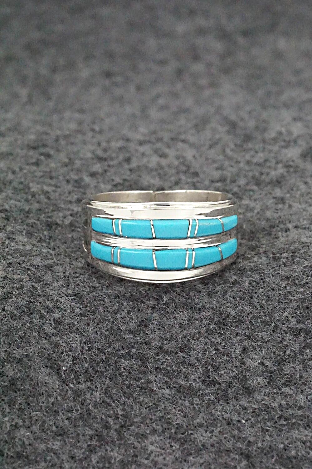 Turquoise & Sterling Silver Ring - Wilbert Muskett Jr. - Size 9