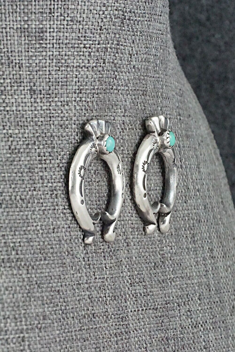 Turquoise & Sterling Silver Earrings - Paige Gordon