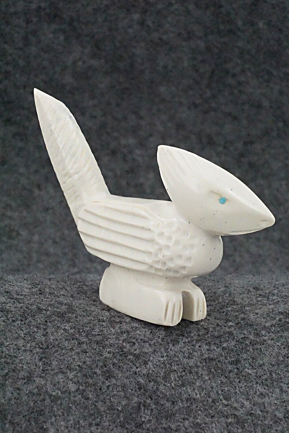 Roadrunner Zuni Fetish Carving - Gilbert Lonjose