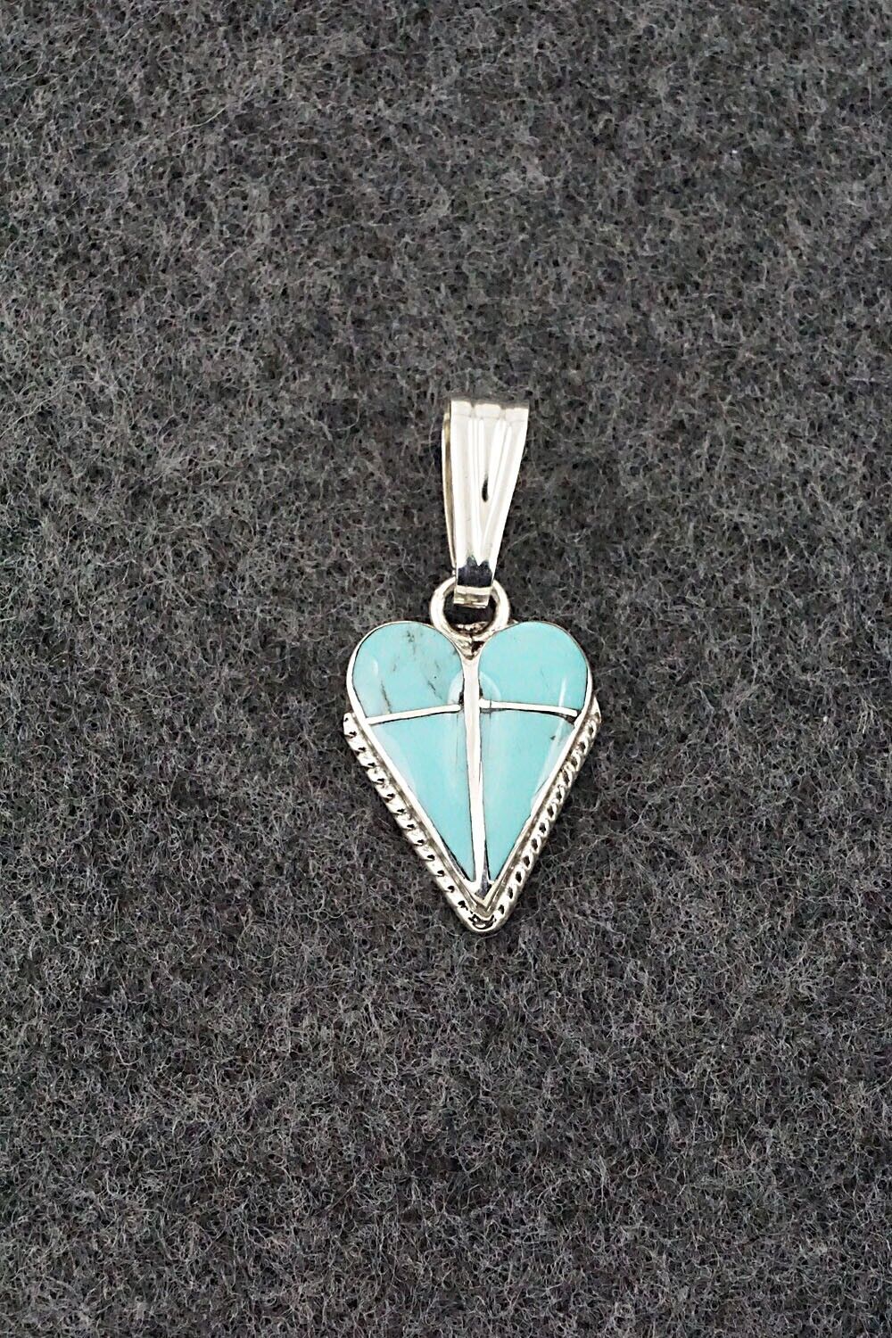 Turquoise & Sterling Silver Pendant - Velda Nastacio
