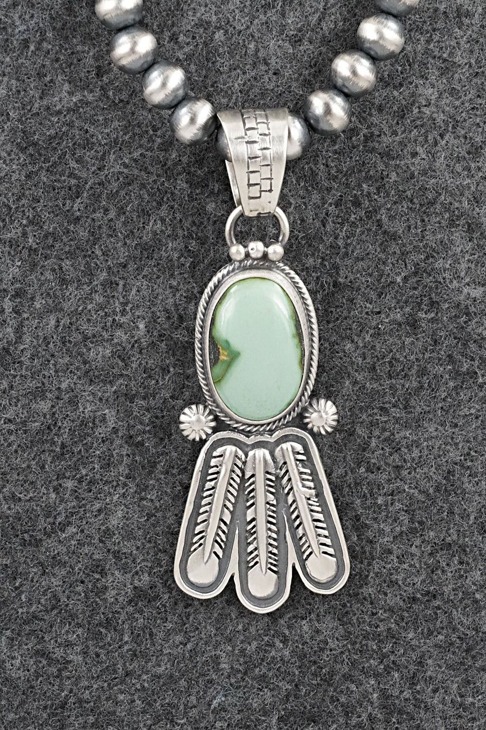 Turquoise & Sterling Silver Necklace - Verley Betone