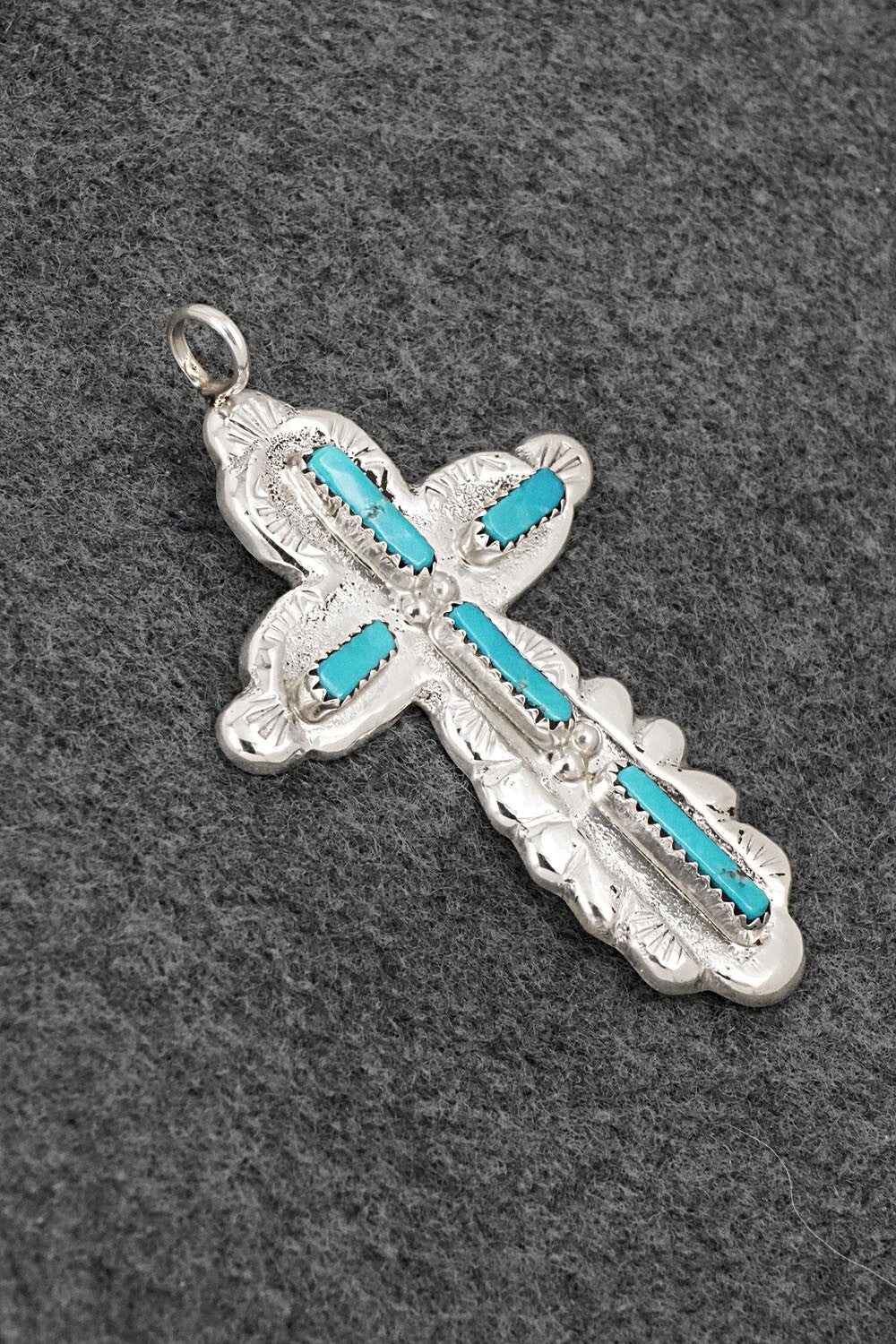 Turquoise & Sterling Silver Pendant - Verona Quam