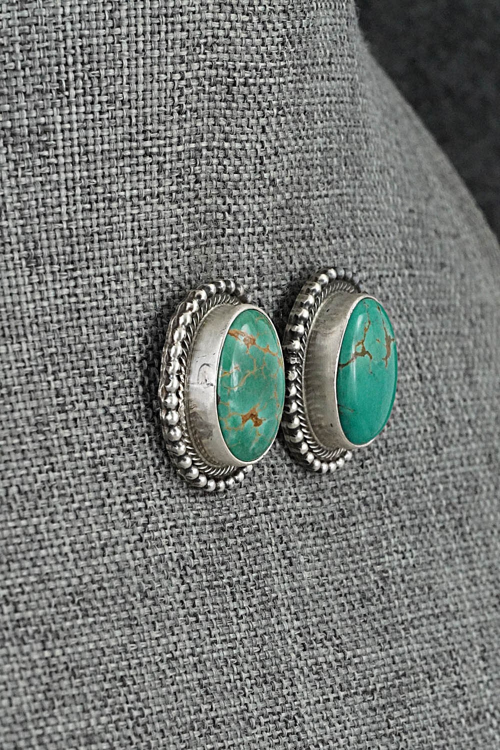 Turquoise & Sterling Silver Pendant and Earrings Set - Kathleen Chavez