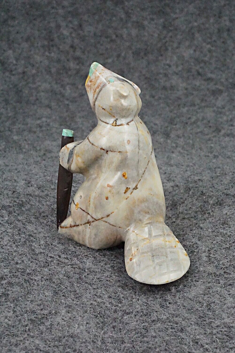 Beaver Zuni Fetish Carving - Enrike Leekya