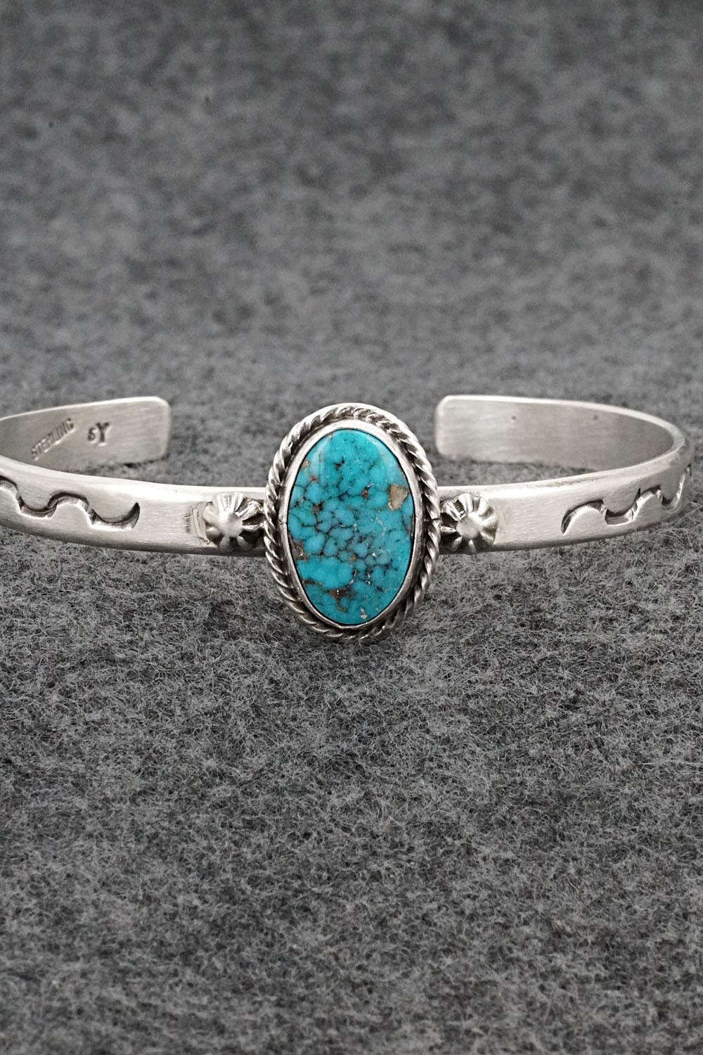 Turquoise & Sterling Silver Bracelet - Samuel Yellowhair